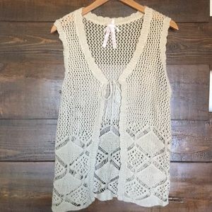 Crochet cover vest